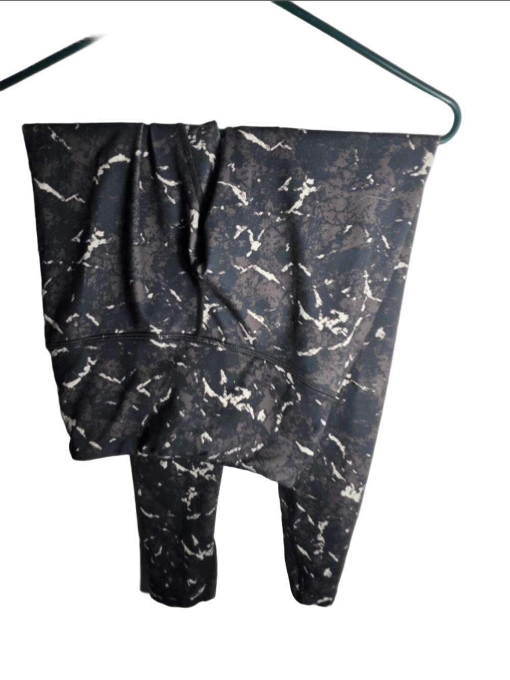 Women's The North Face Leggings Size S Black White Marble Print athleisure fall